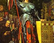 让 奥古斯特 多米尼克 安格尔 : Joan of Arc on Corronation of Charles VII in the Cathedral of Reim